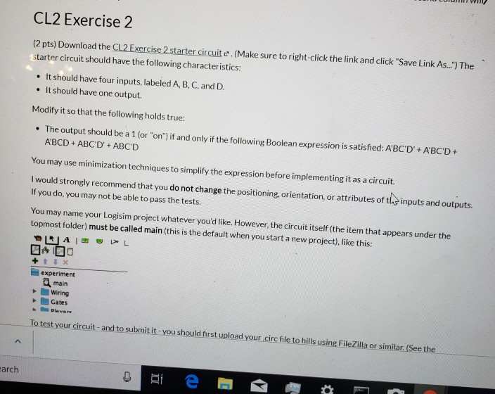 Solved CL2 Exercise 2 (2 pts) Download the CL2 Exercise 2 | Chegg.com