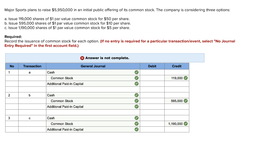 Solved Major Sports plans to raise $5,950,000 in an initial | Chegg.com