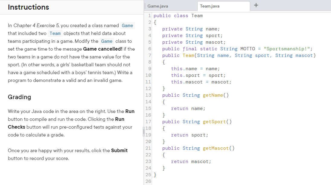 Solved In Chapter 4 Exercise 5, you created a class named | Chegg.com