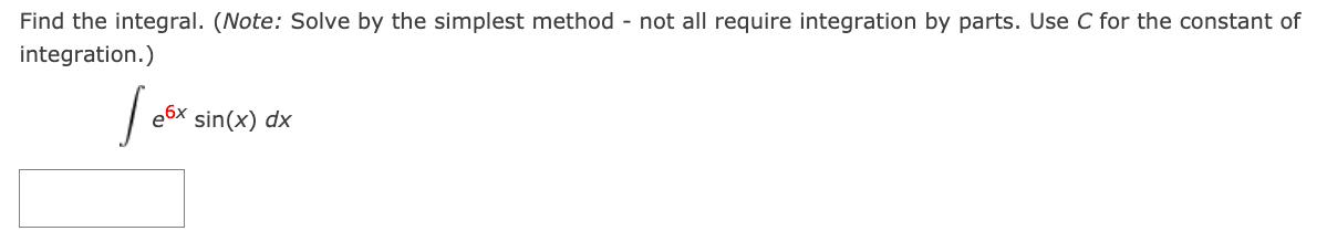 Solved Find the integral. (Note: Solve by the | Chegg.com