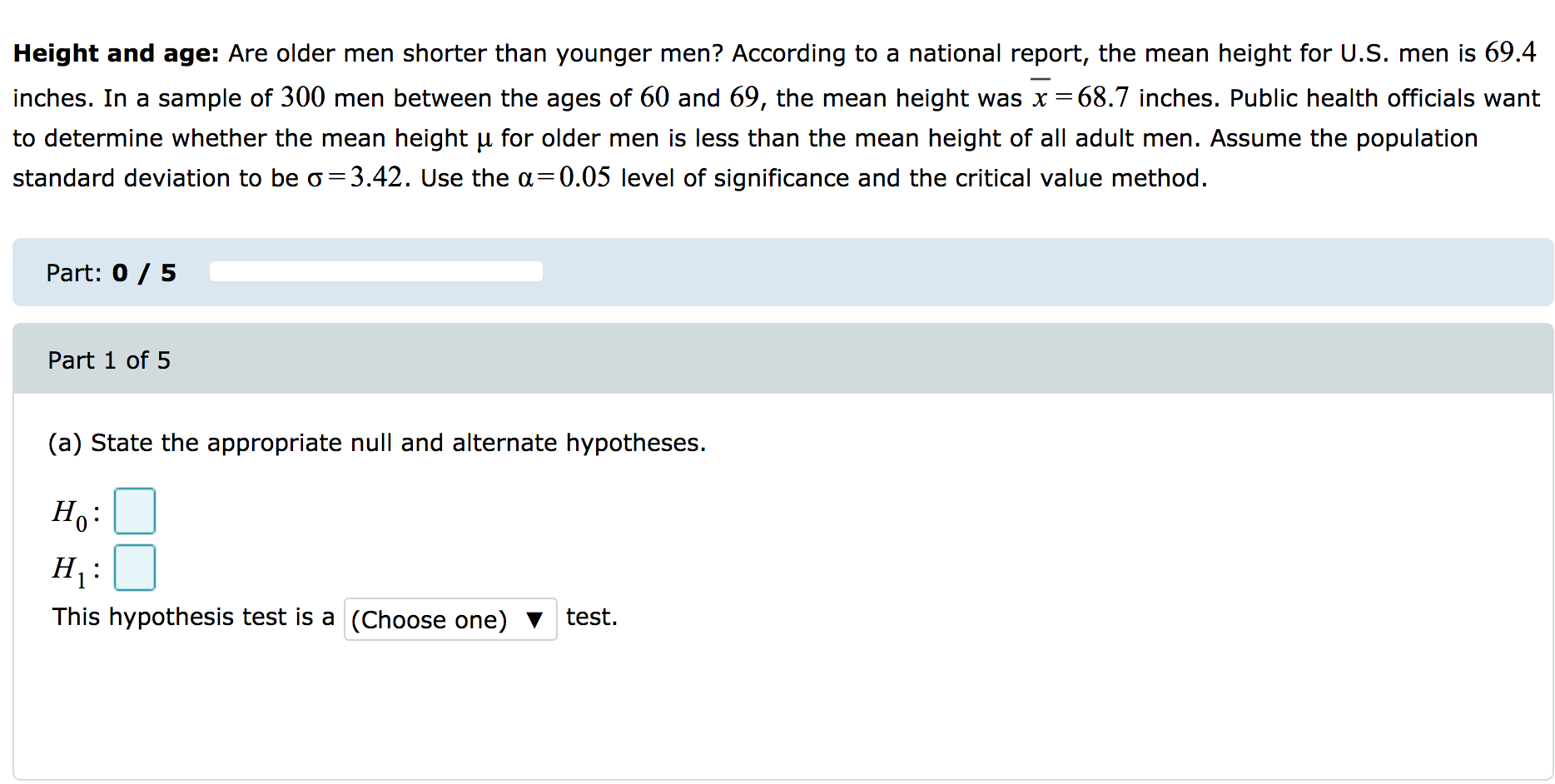 Solved Height and age: Are older men shorter than younger | Chegg.com