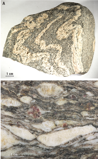 Solved Analyze the rock sample in Fig. 7.5A. The white | Chegg.com