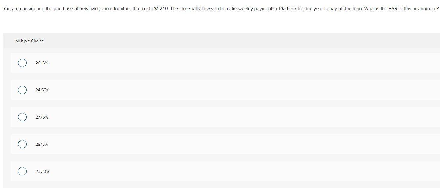 Solved You are considering the purchase of new living room