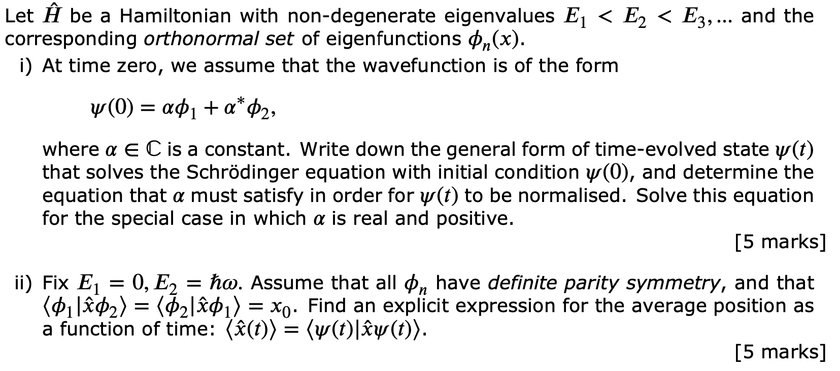 Solved Let U Be Hamiltonian With Non Degenerate Eigenvalu Chegg Com