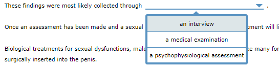 Solved 4. Assessment and treatment of sexual dysfunctions Chegg