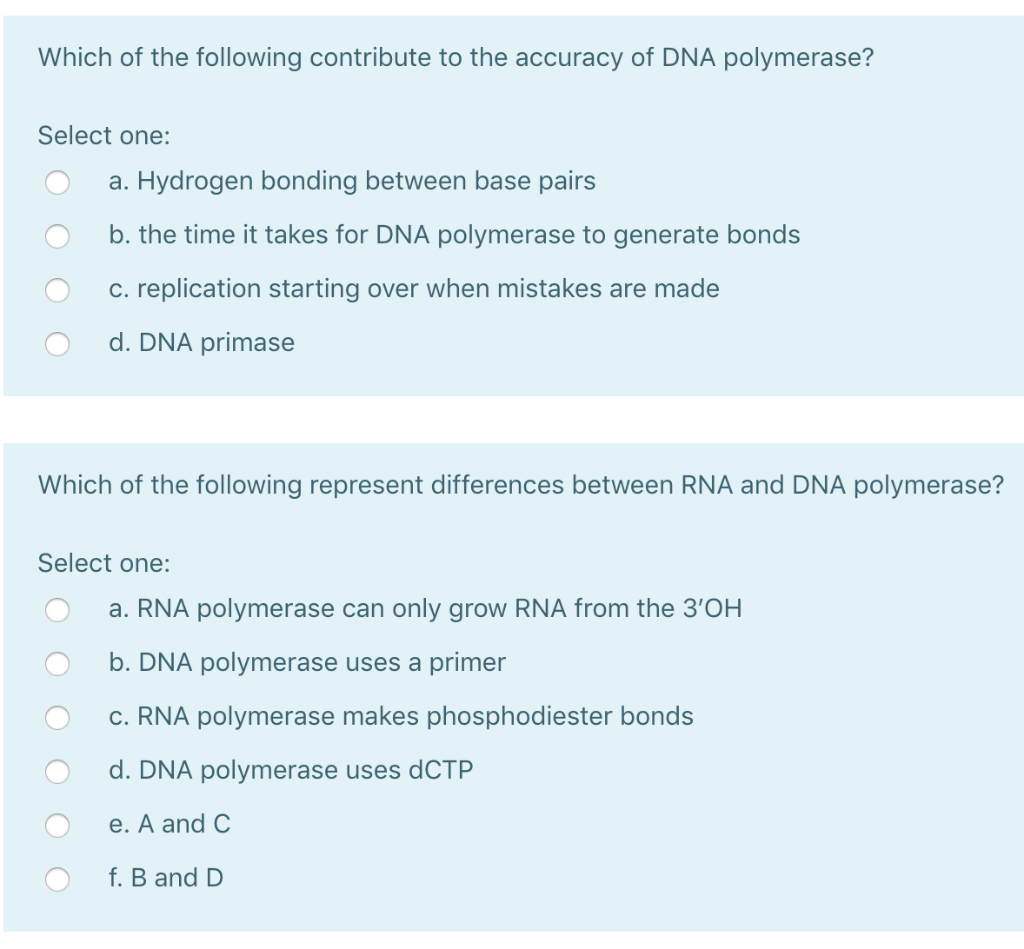 Solved Which of the following is true about RNA primers | Chegg.com