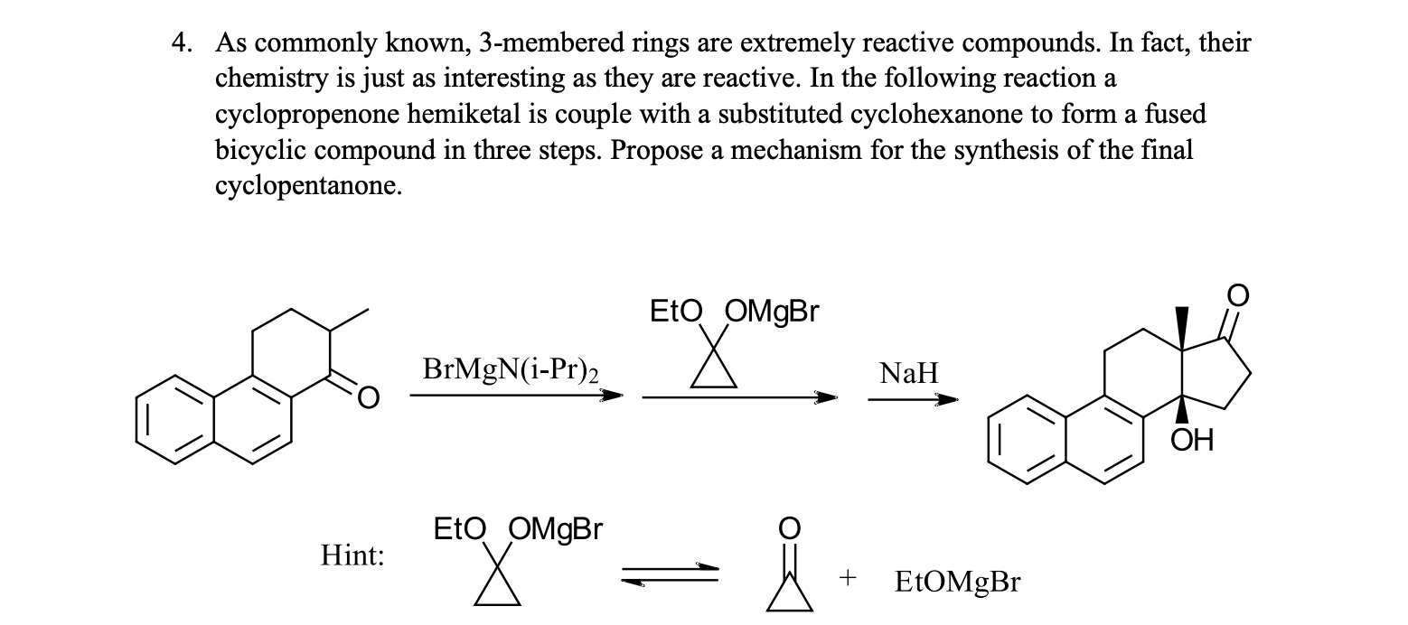 A hydrocarbon (R) has six membered ring in which there is no unsaturat