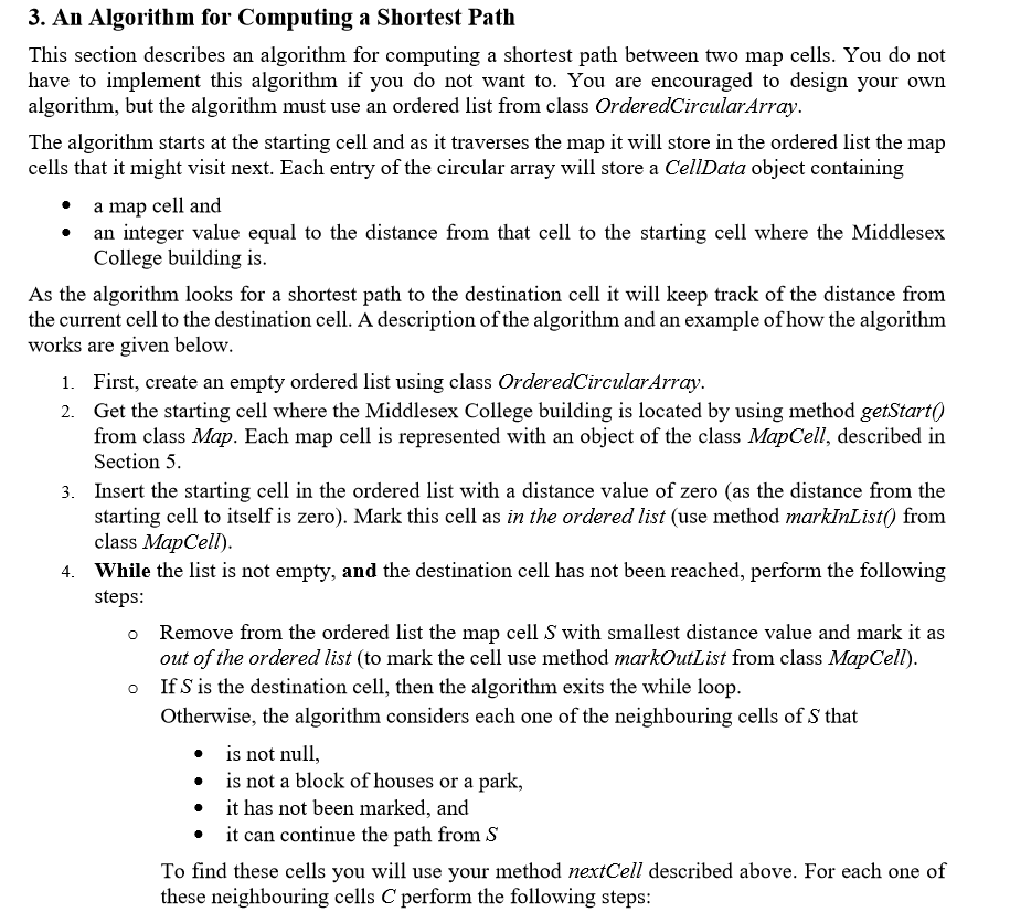 3. An Algorithm for Computing a Shortest Path This | Chegg.com