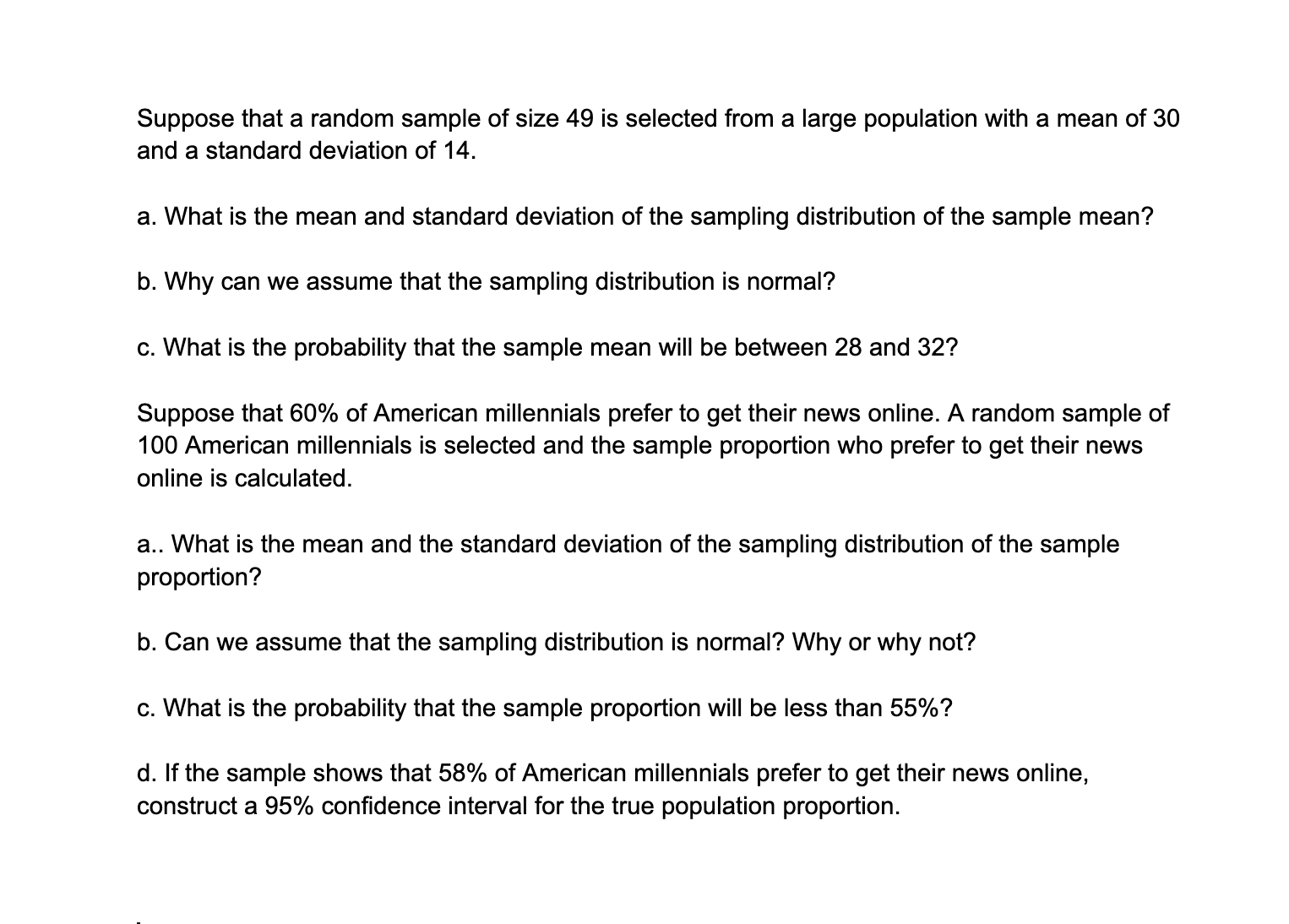 solved-suppose-that-a-random-sample-of-size-49-is-selected-chegg