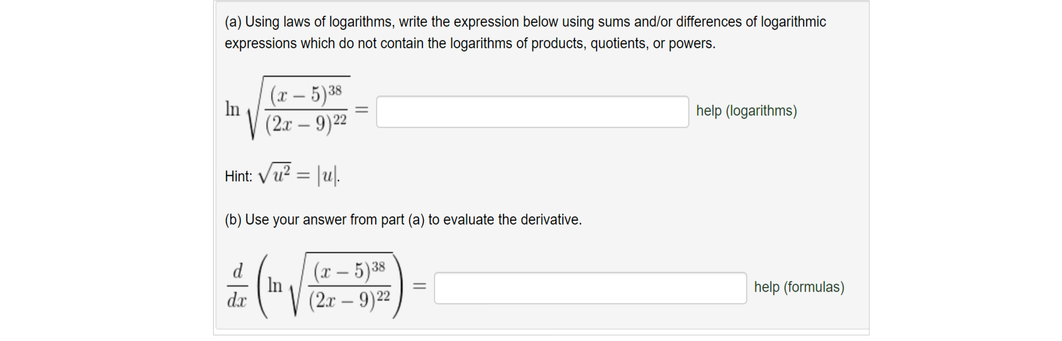 solved-a-using-laws-of-logarithms-write-the-expression-chegg