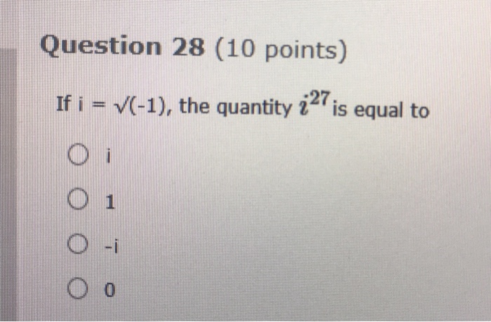 Solved Question 28 (10 points) 27 0 | Chegg.com