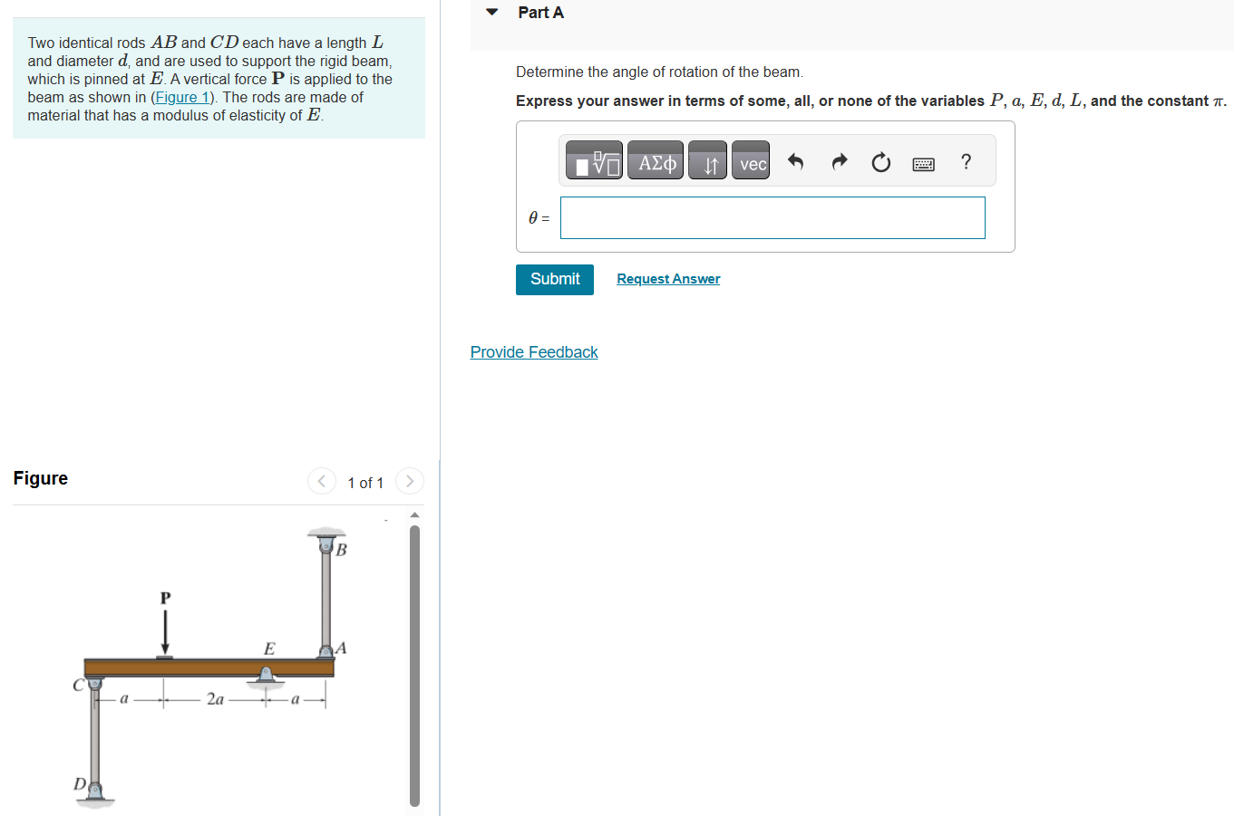 Solved Two Identical Rods AB And CD Each Have A Length L And | Chegg.com