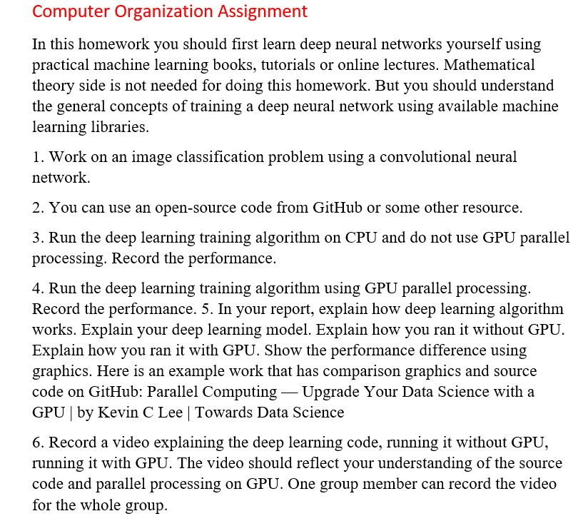 Computer Organization Assignment In this homework you | Chegg.com