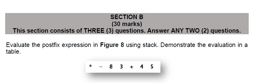 Solved SECTION B (30 Marks) This Section Consists Of THREE | Chegg.com