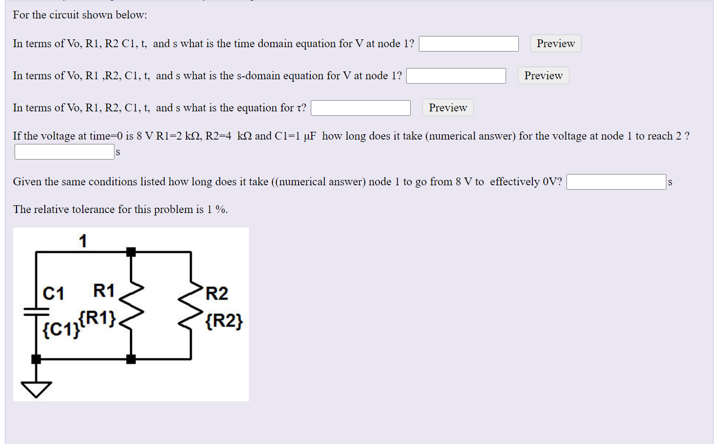 Solved For the circuit shown below: In terms of Vo, R1, R2 | Chegg.com