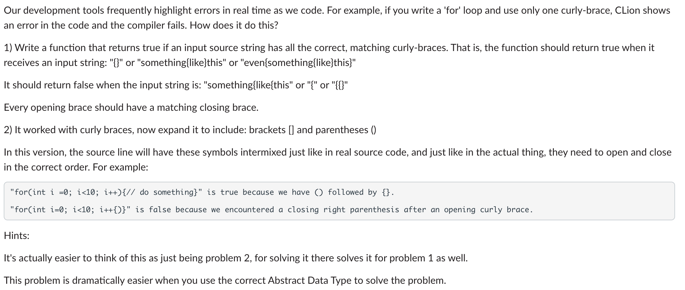 Solved Our development tools frequently highlight errors in | Chegg.com