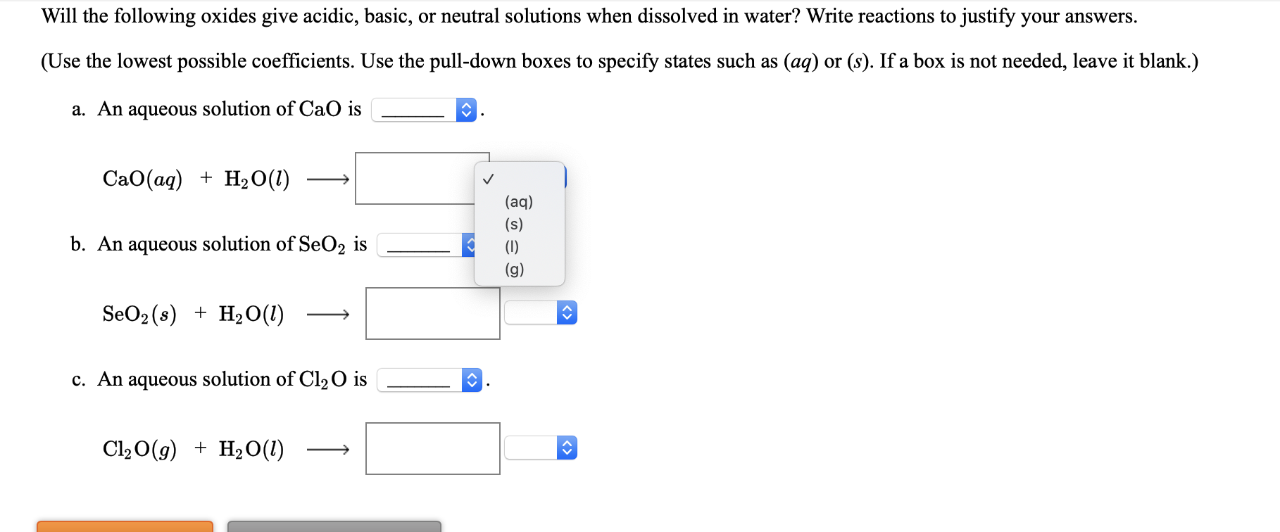 Solved Both pictures show what the options to choose from | Chegg.com