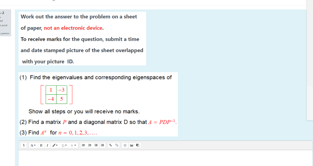 Solved on 2 ed out of Work out the answer to the problem on | Chegg.com