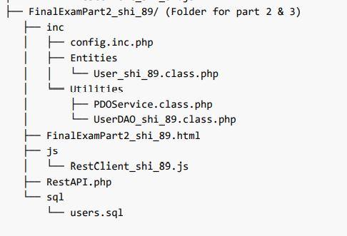 Part 2 (5) - Local Rest API (Read) Take the code from | Chegg.com