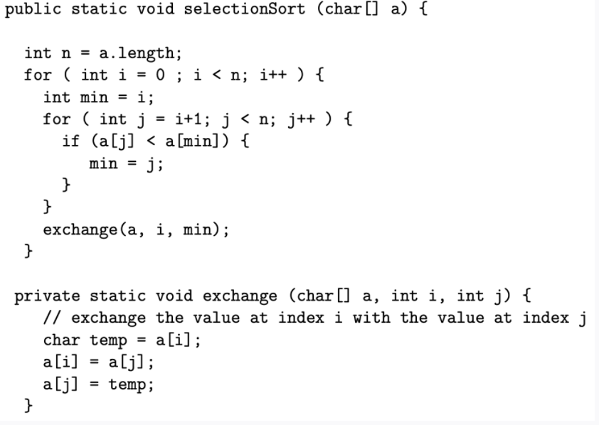 Solved List the resulting array after each iteration of the | Chegg.com
