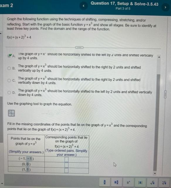 Solved Graph the following function using the techniques of | Chegg.com