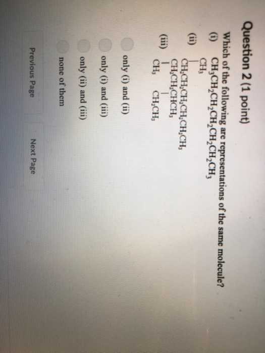 Solved Question 2 (1 point) Which of the following are | Chegg.com