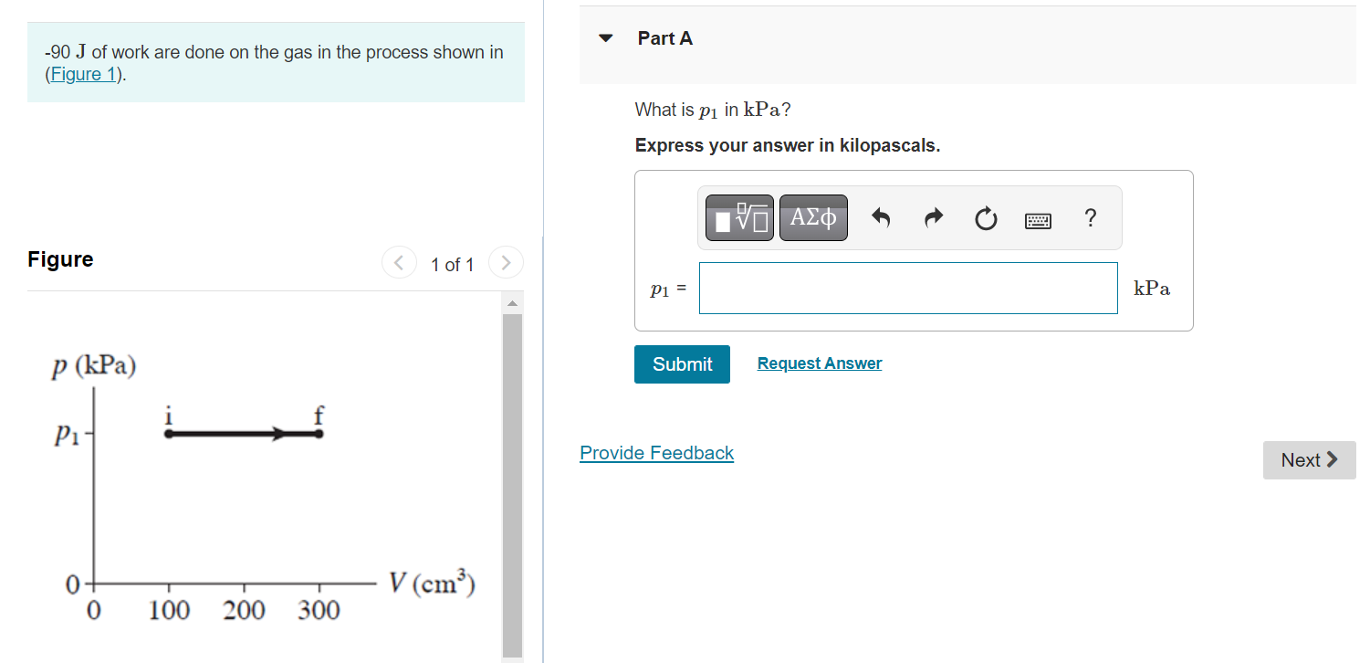 Solved −90 J of work are done on the gas in the process | Chegg.com