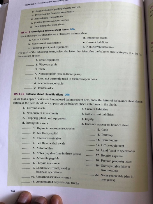 Solved QS 4-12 QS 4-10 QS 4-11 17 10. 14 15 Quick Sturtly | Chegg.com