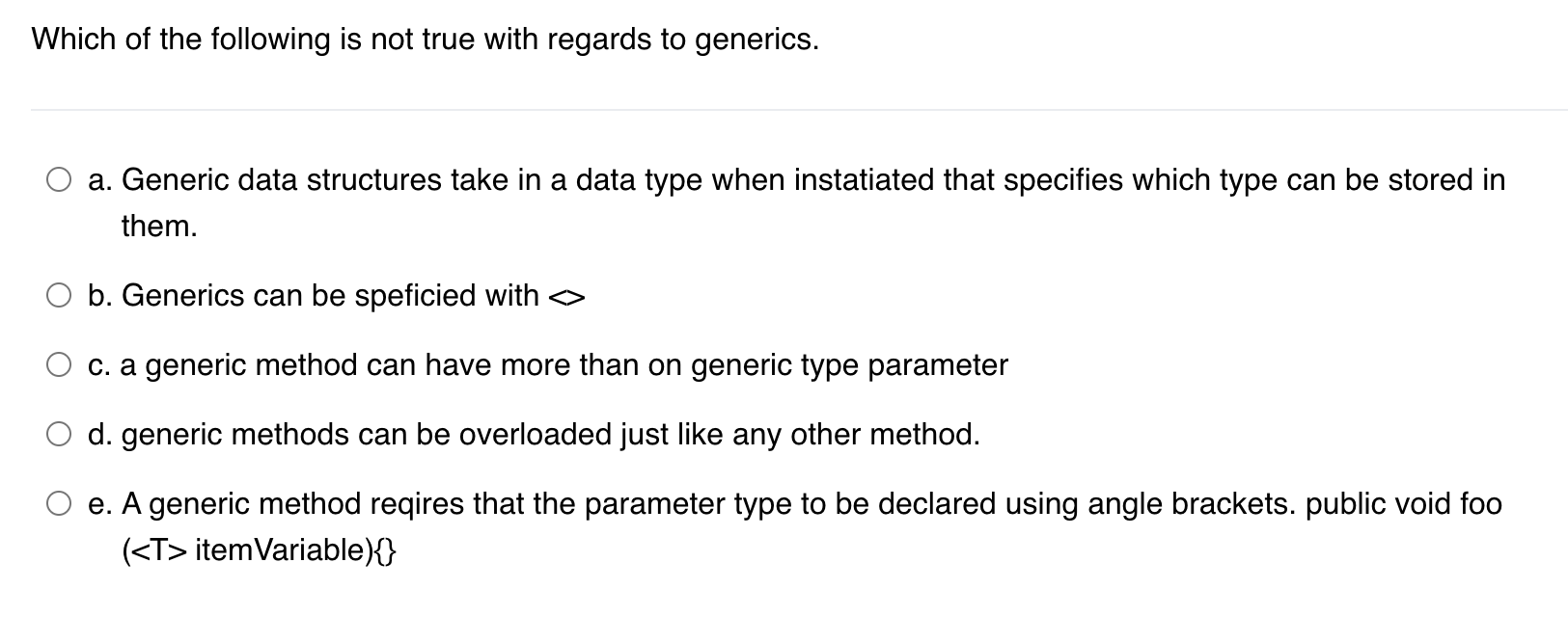 Solved Which of the following is not true with regards to | Chegg.com