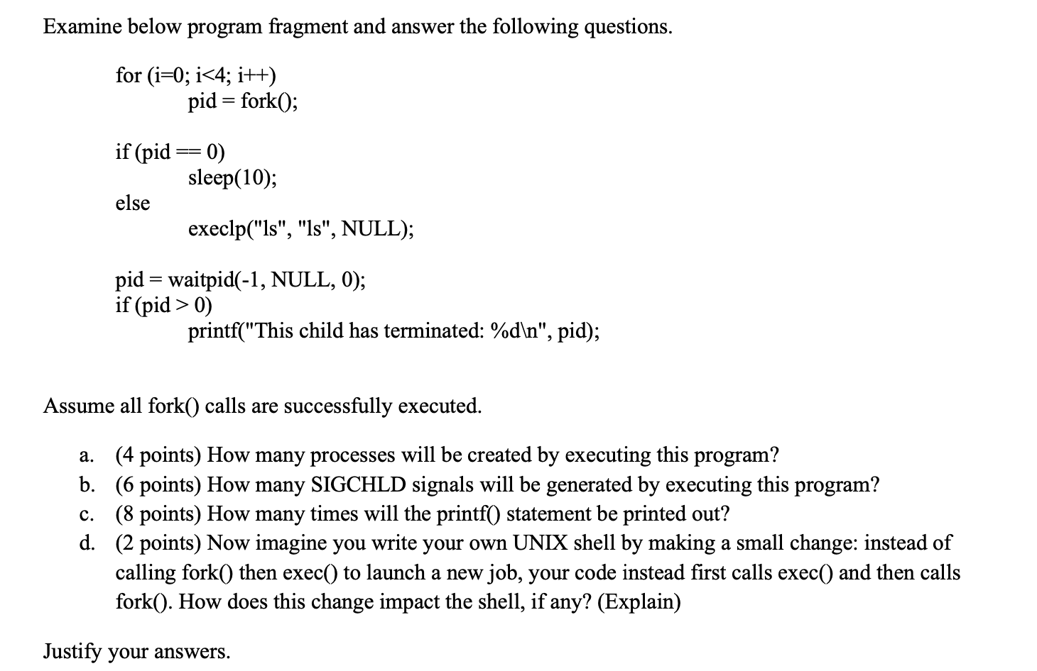 Solved Examine below program fragment and answer the | Chegg.com