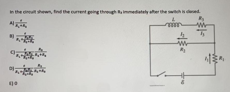 Solved In the circuit shown, find the current going through | Chegg.com