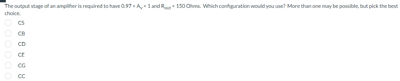 Solved The output stage of an amplifier is required to have | Chegg.com