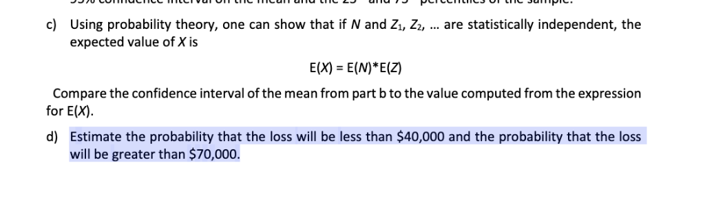 Solved Monte Carlo Simulation This lab assignment consists | Chegg.com