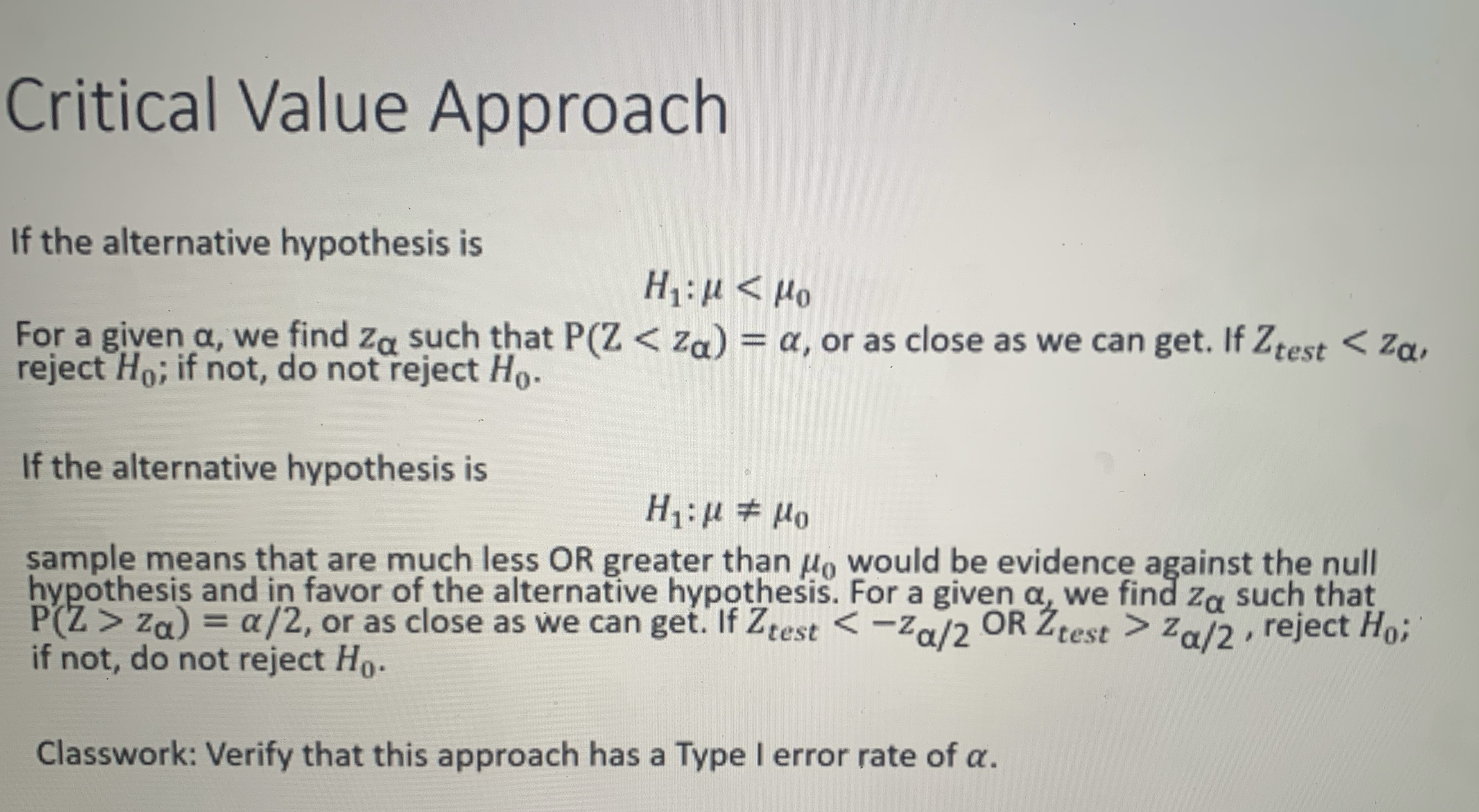 critical value calculator alternative hypothesis