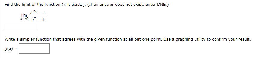 Solved Find the limit of the function (if it exists). (If an | Chegg.com