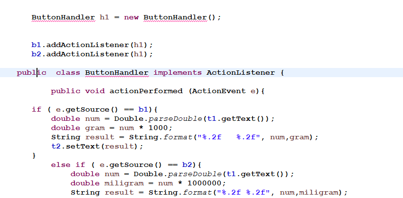 Solved buttonHandler cannot be resolved to a type ??? why | Chegg.com