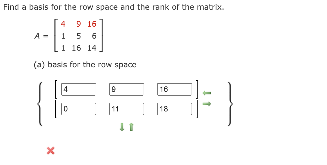 Solved Find a basis for the row space and the rank of the | Chegg.com