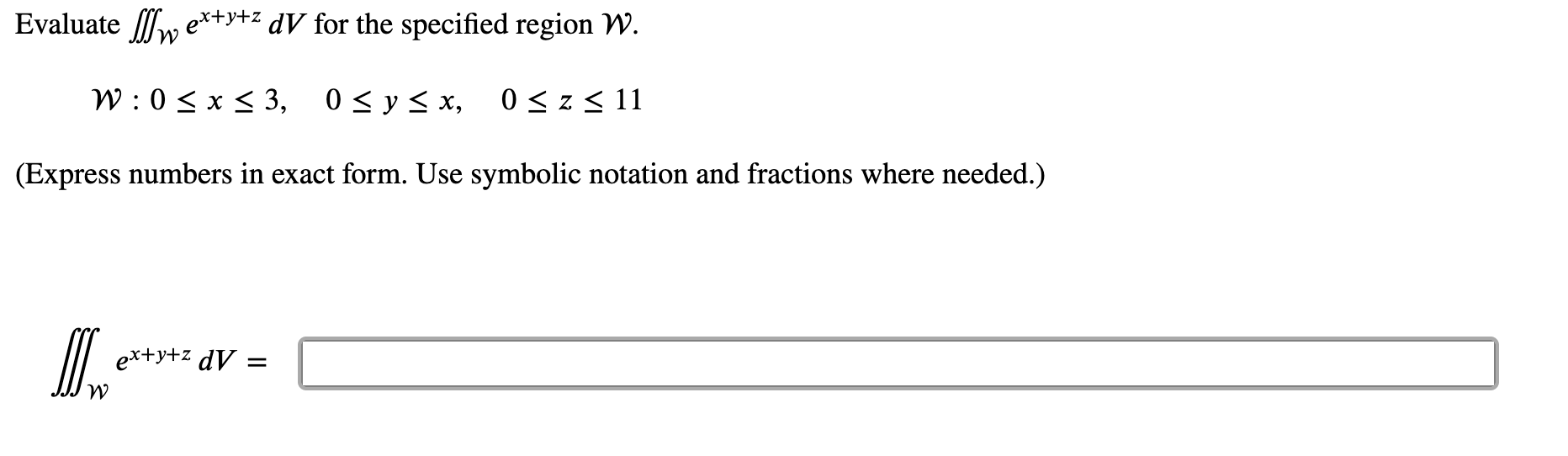 Solved B Evaluate M 2 (x y)(y z) dV for the box B with
