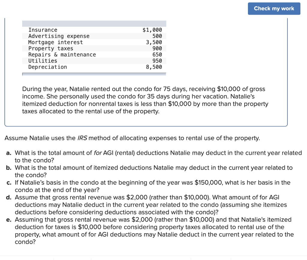 Solved Assuming that gross rental revenue was $2,000 (rather | Chegg.com