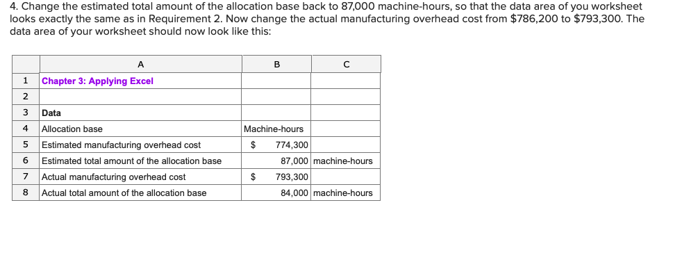 Solved X F Chapter 3: Applying Excel A1 Chapter 3: Applying | Chegg.com