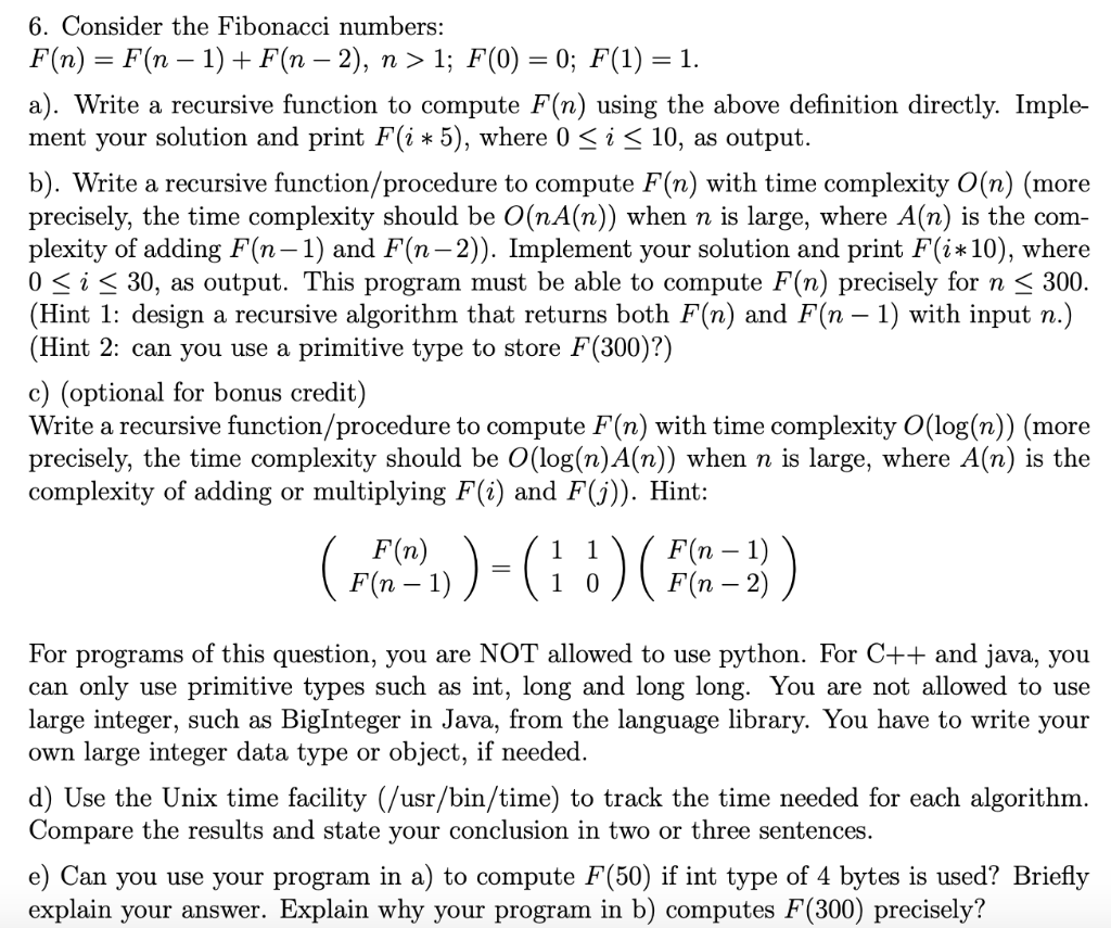 Solved Analysis Of Algorithms Question. Use C++ To Finish | Chegg.com