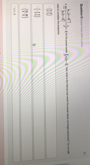 Solved Question 5 Multiple Choice Worth 4 points) | Chegg.com
