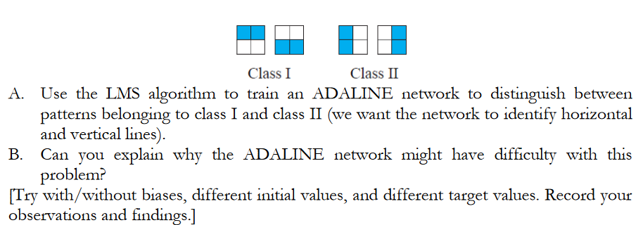 In the following figure two classes of patterns are | Chegg.com