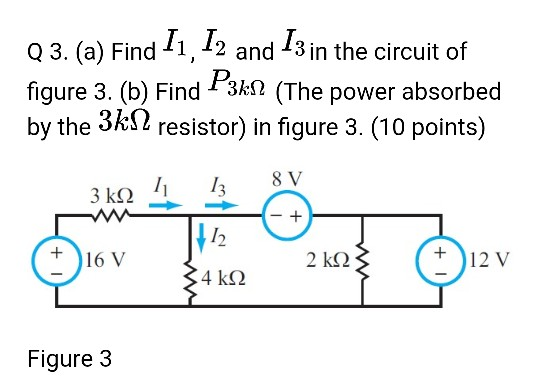 Solved Q 2. Determine the current I in the circuit of figure | Chegg.com