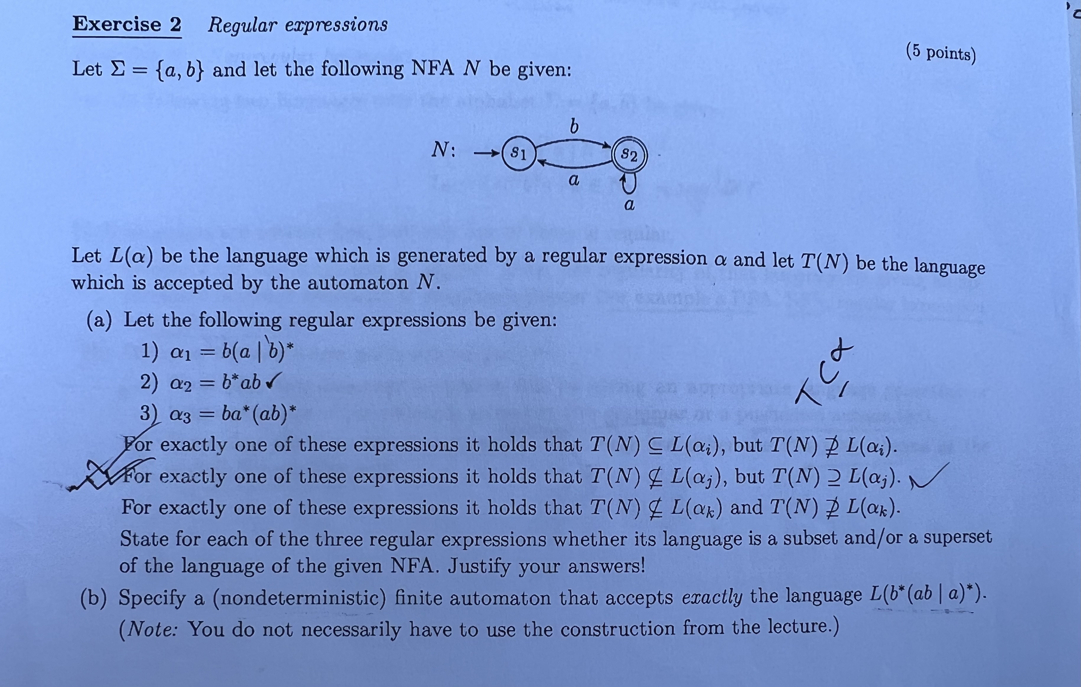 Solved Let \\( \\Sigma=\\{a, B\\} \\) And Let The Following | Chegg.com