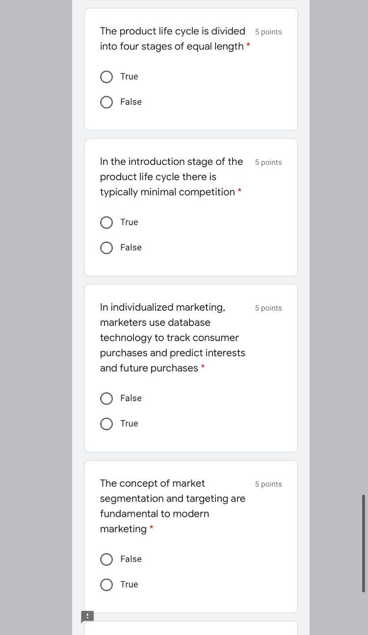 Solved The Product Life Cycle Is Divided 5 Points Into Four | Chegg.com