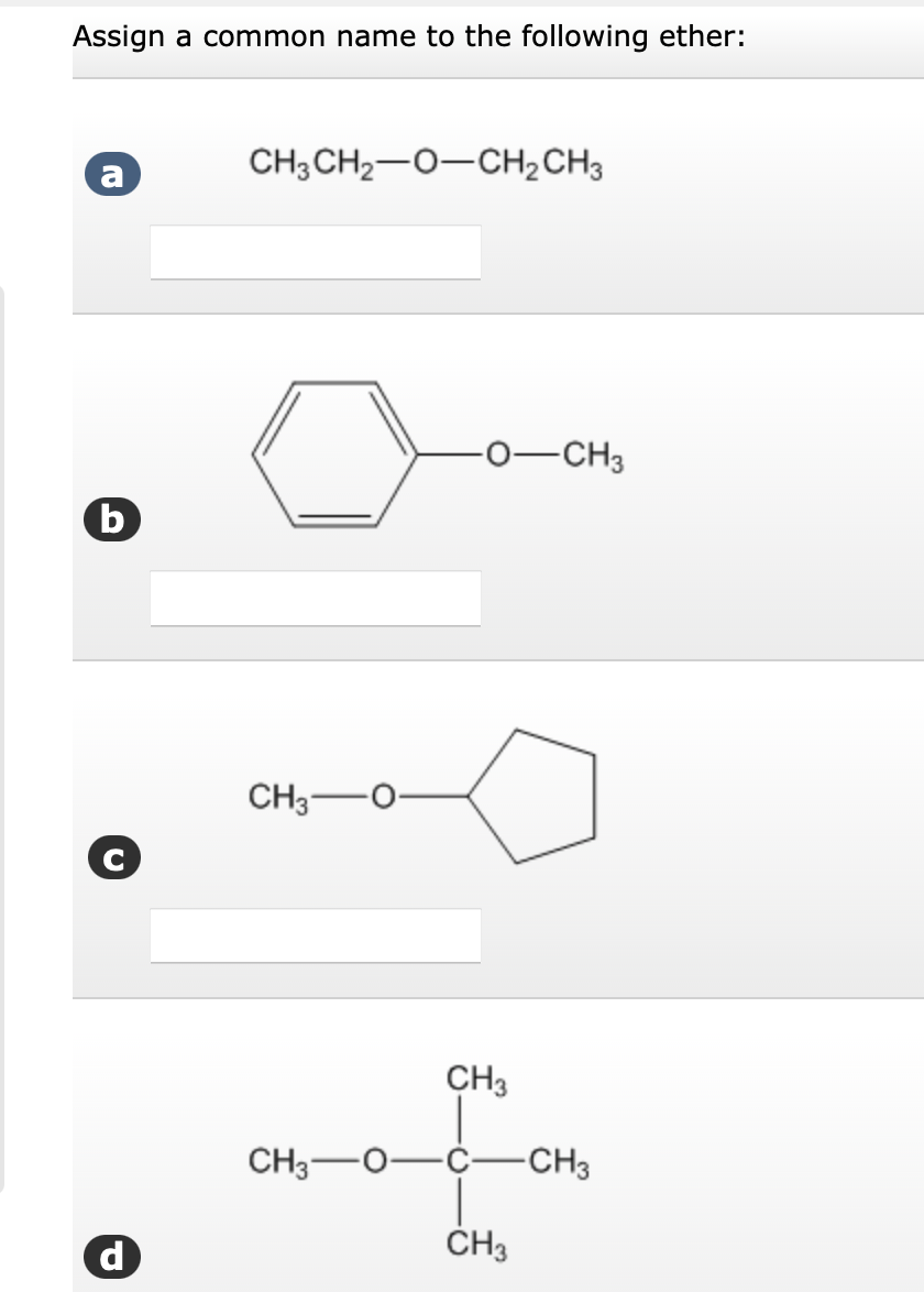 solved-assign-a-common-name-to-the-following-ether-chegg