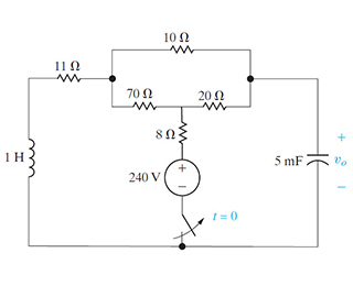 The switch in the circuit shown in (Figure 1) has | Chegg.com