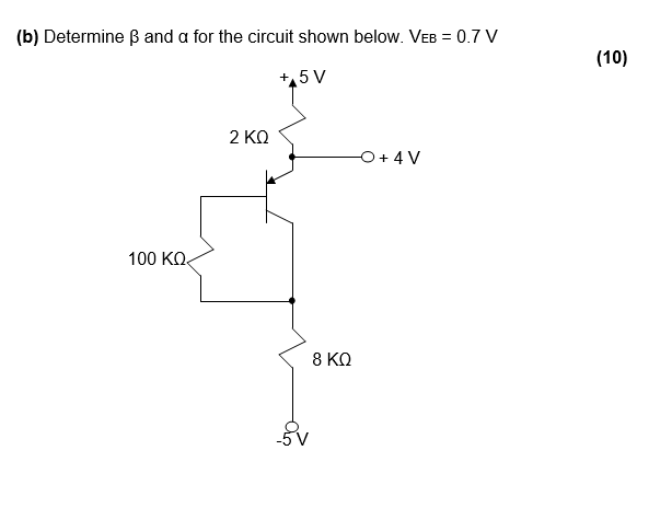 Solved (b) Determine B And A For The Circuit Shown Below. | Chegg.com