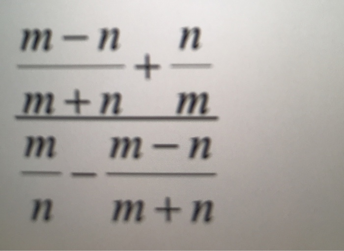 Solved mn n m+nm m 2n n m + n